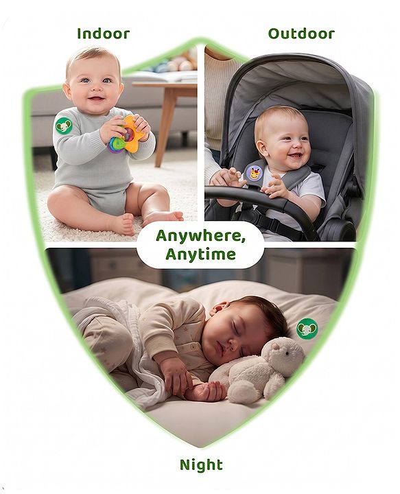 Babyhug Waterproof Natural Mosquito Repellent Patches - 12 Pieces