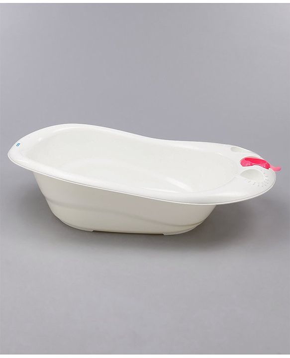 Babyhug Large Size Bath Tub With Bath Sling Bear Print - (Colour May Vary)