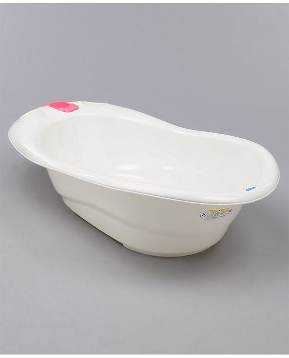 Babyhug Large Size Bath Tub With Bath Sling Bear Print - (Colour May Vary)