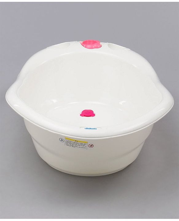 Babyhug Large Size Bath Tub With Bath Sling Bear Print - (Colour May Vary)