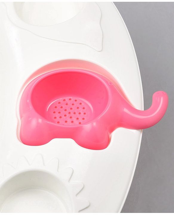 Babyhug Large Size Bath Tub With Bath Sling Bear Print - (Colour May Vary)