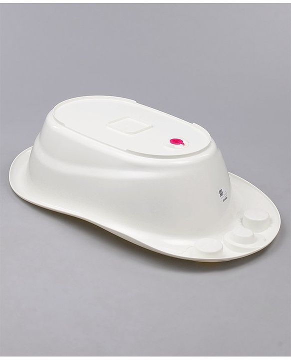 Babyhug Large Size Bath Tub With Bath Sling Bear Print - (Colour May Vary)