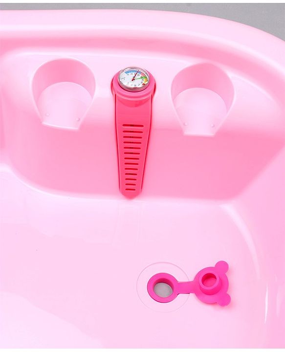 Babyhug Bath Tub Set With Bath Wash  - Pink