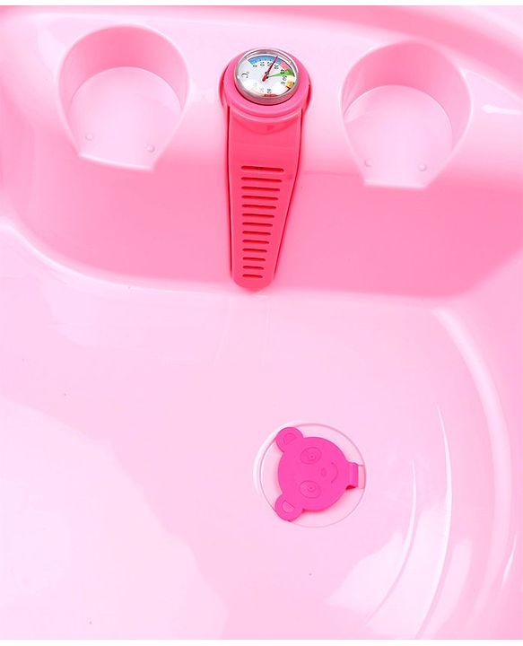 Babyhug Bath Tub Set With Bath Wash  - Pink