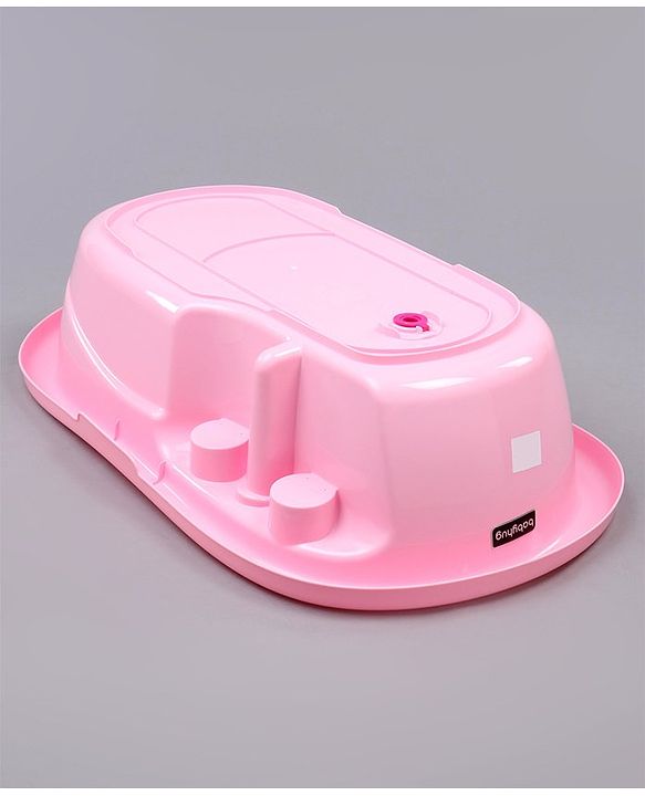 Babyhug Bath Tub Set With Bath Wash  - Pink