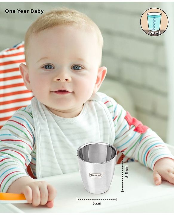 Babyhug Insulated Stainless Steel Double Wall Tumbler - 120 ml