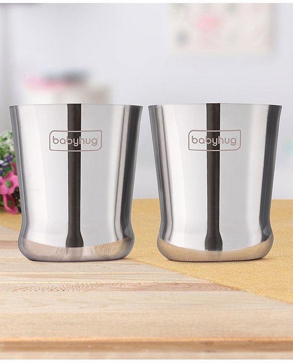 Babyhug Stainless Steel Mini Tumbler Set of 2 - 120 ml each