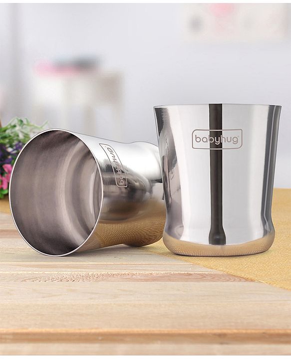 Babyhug Stainless Steel Mini Tumbler Set of 2 - 120 ml each
