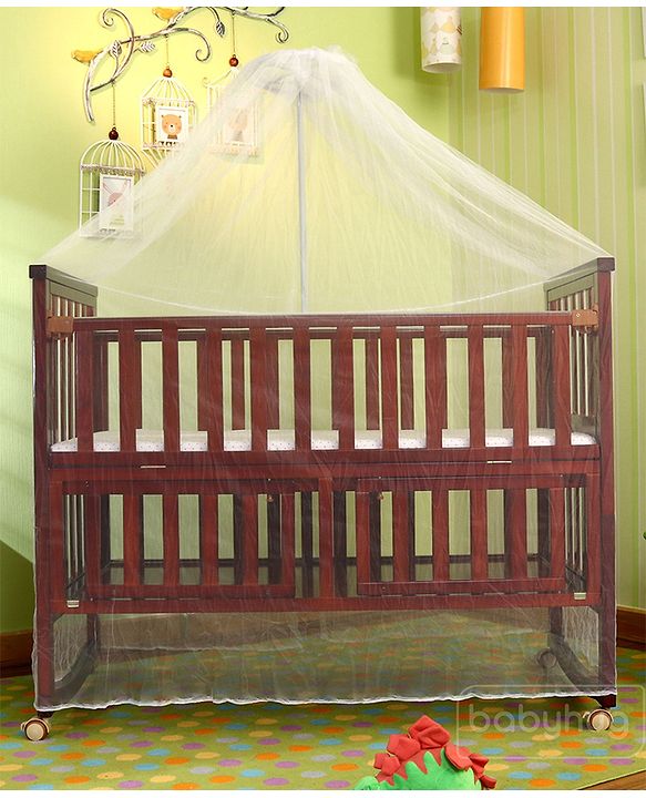 Babyhug Chester 3 in 1 Junior Bed cum Cot With Mattress- Dark Brown