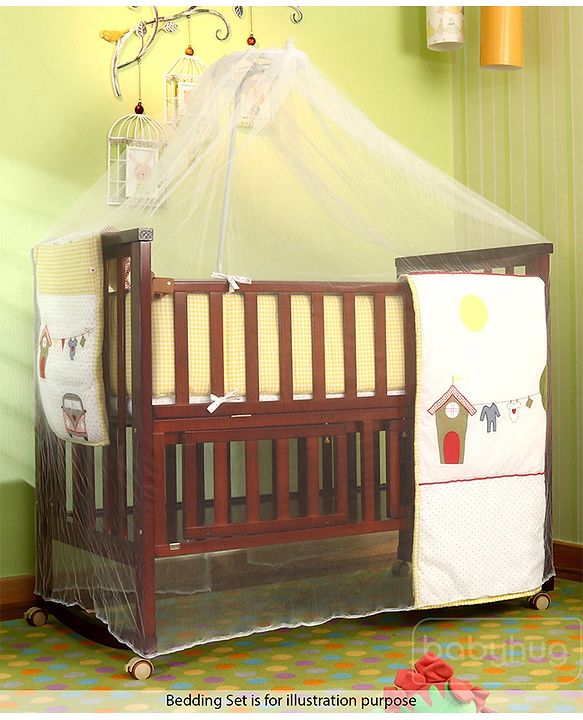 Babyhug Chester 3 in 1 Junior Bed cum Cot With Mattress- Dark Brown