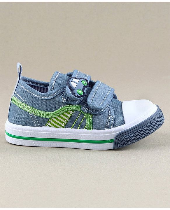 Cute Walk by Babyhug Canvas Shoes Car Patch - Light Blue