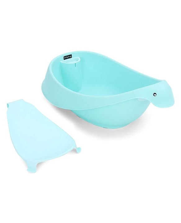 Babyhug Baby Bath Tub With In-built Bather Small Size (Colour & Print May Vary)