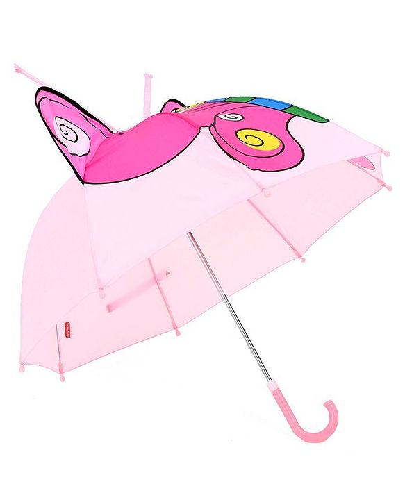 Babyhug Umbrella 3D Butterfly Design - Pink