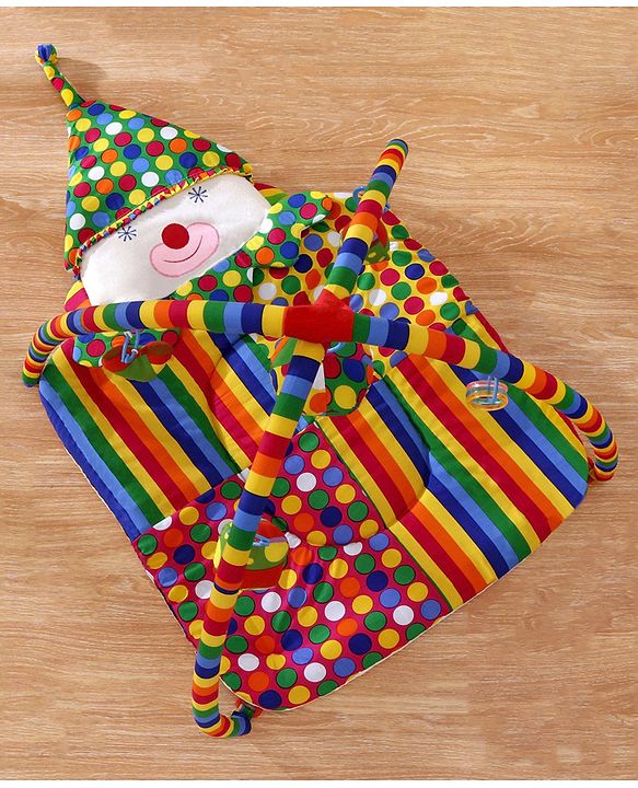 Babyhug Smiling Clown Twist N Fold Activity Play Gym - Multicolour
