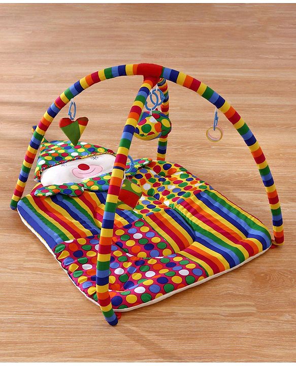 Babyhug Smiling Clown Twist N Fold Activity Play Gym - Multicolour