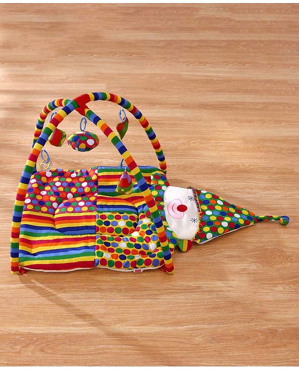 Babyhug Smiling Clown Twist N Fold Activity Play Gym - Multicolour