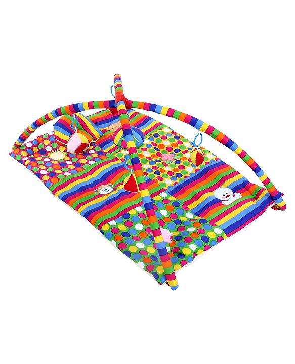 Babyhug I Love Mom Applique Twist N Fold Activity Play Gym - Multicolour