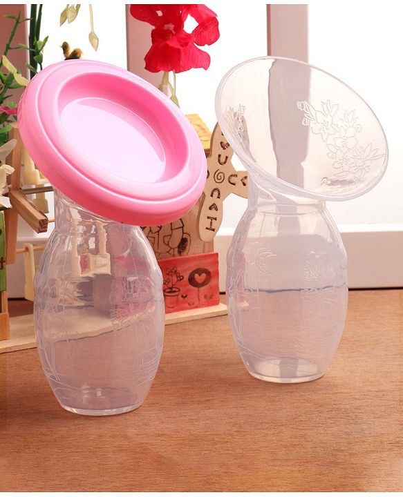 Babyhug Premium Silicone Manual Breast Pump - White