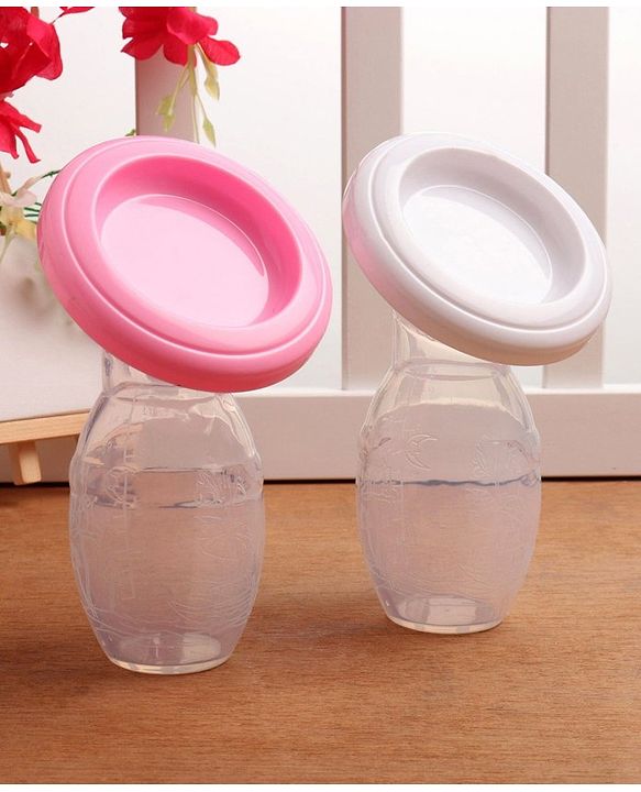 Babyhug Premium Silicone Manual Breast Pump - White