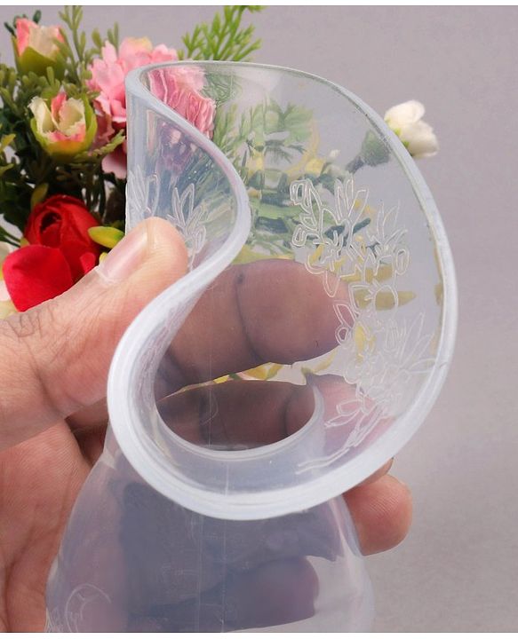 Babyhug Premium Silicone Manual Breast Pump - White