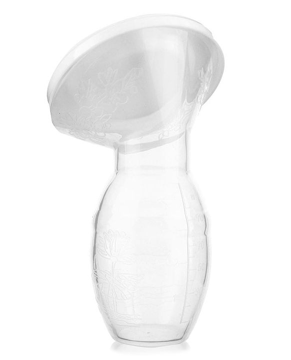 Babyhug Premium Silicone Manual Breast Pump - White