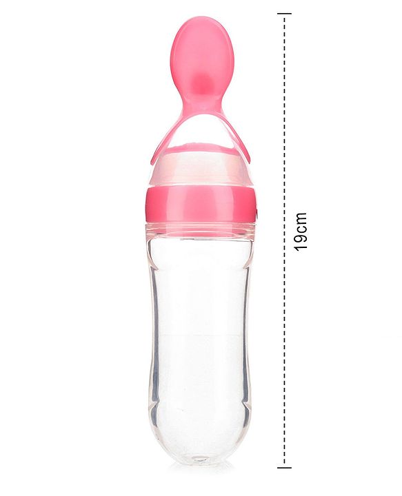 Babyhug Squeezy Silicone Food Feeder- Pink