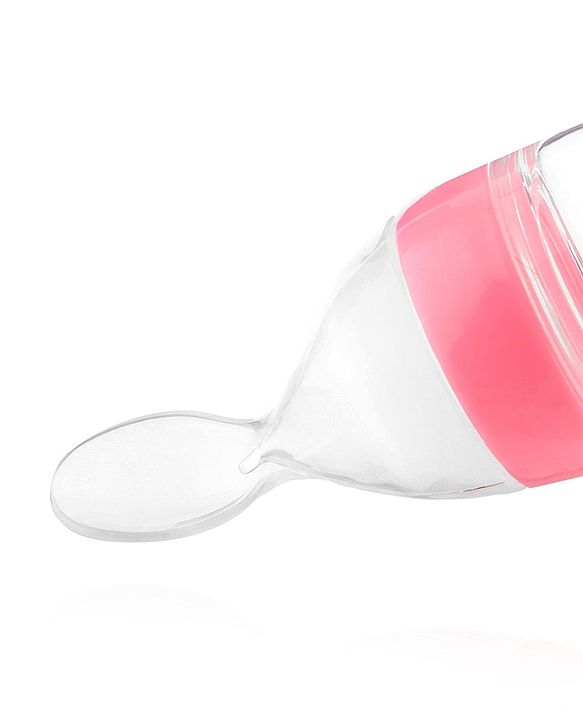 Babyhug Squeezy Silicone Food Feeder- Pink