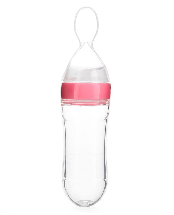 Babyhug Squeezy Silicone Food Feeder- Pink