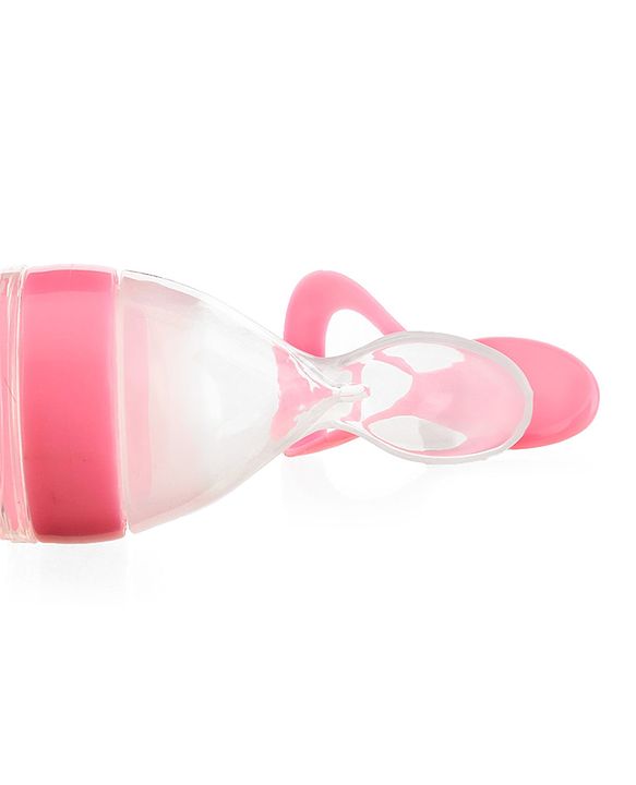 Babyhug Squeezy Silicone Food Feeder- Pink