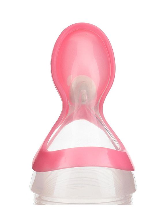 Babyhug Squeezy Silicone Food Feeder- Pink