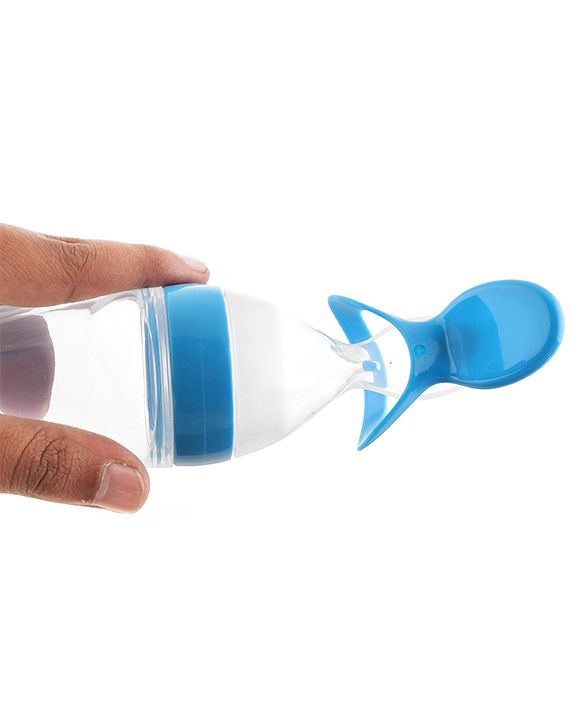Babyhug Squeezy Silicone Food Feeder- Blue