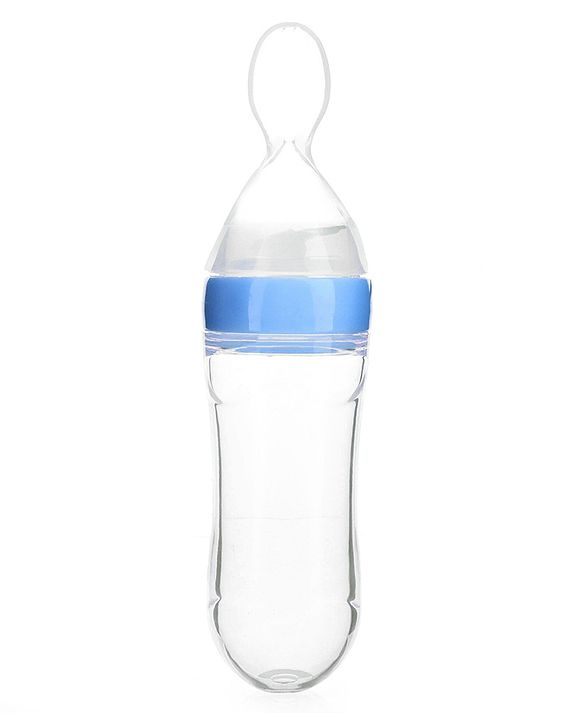 Babyhug Squeezy Silicone Food Feeder- Blue