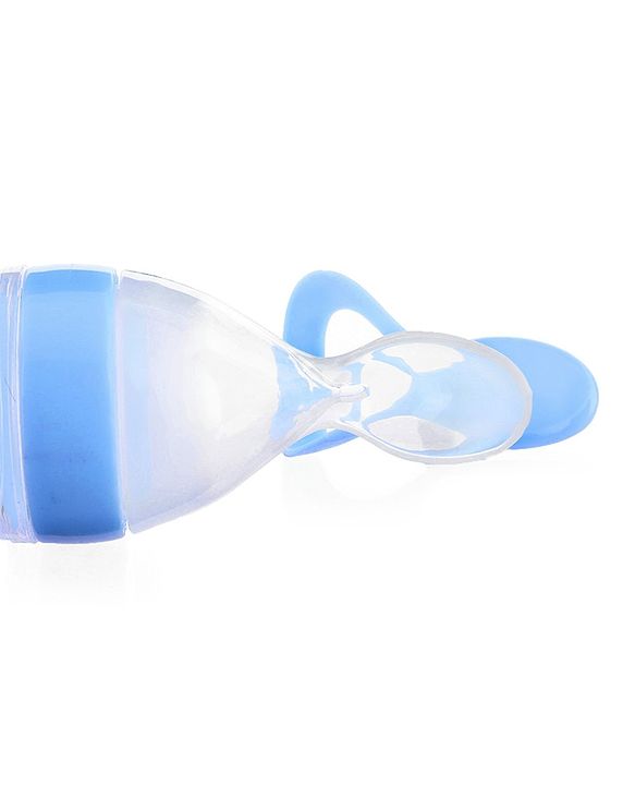 Babyhug Squeezy Silicone Food Feeder- Blue