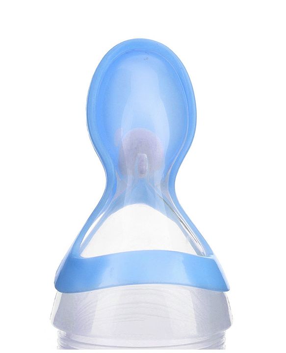 Babyhug Squeezy Silicone Food Feeder- Blue
