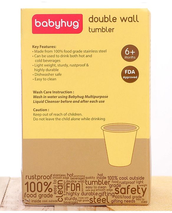 Babyhug Stainless Steel Insulated Tumbler - 120 ml