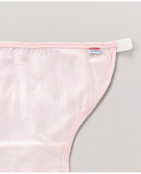 Babyhug Waterproof Nappy Small Size Set of 3 - Yellow Pink Blue