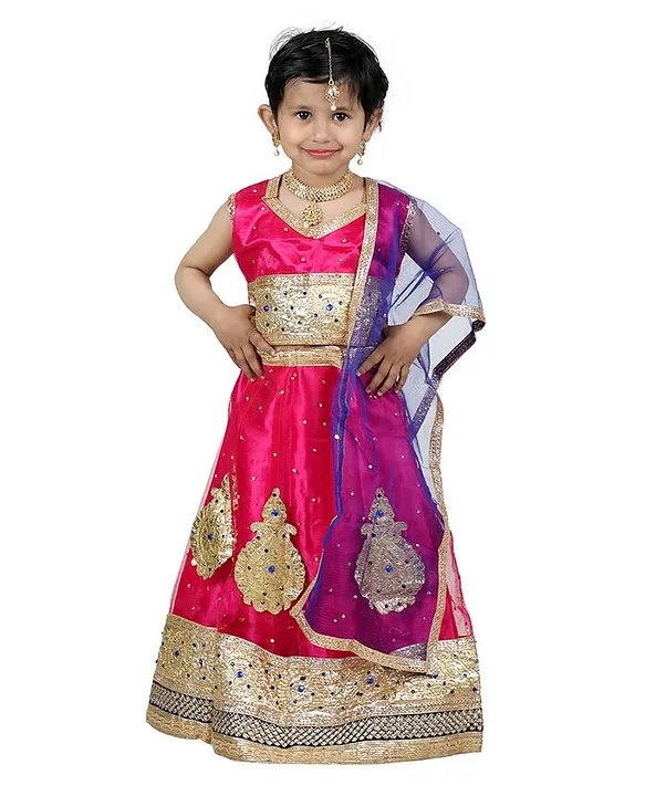Kids Lehenga Choli Dupatta Indian Ethnic Girls Teens Kids Wedding Pink  Skirt Blue Silk Blouse Dress Custom Made Lengha Chunni Ethnic Dresses - Etsy