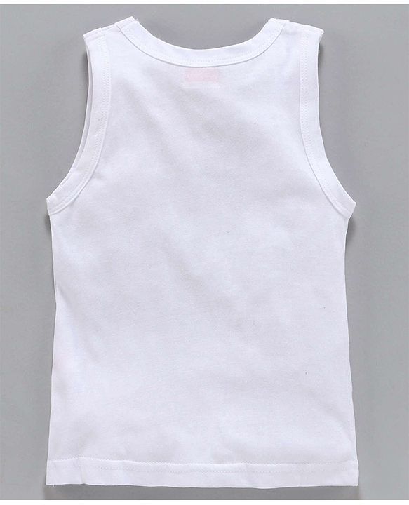 Babyhug 100% Organic Cotton Solid Vest Pack of 3 - White