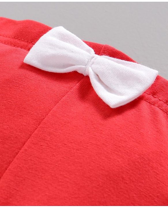 Babyhug Full Length Leggings with Lace Detail - Coral