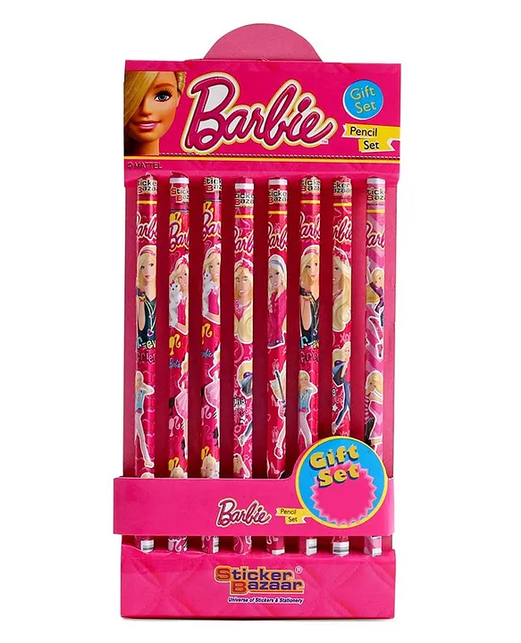 Barbie pencil sale set