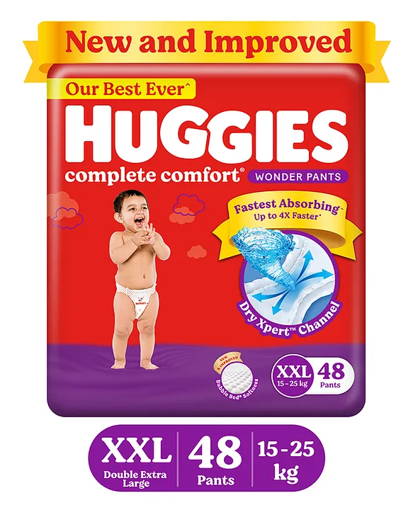 Huggies Wonder Diaper (Pants, XXL, 15-25 kg) Price - Buy Online at ₹456 in  India