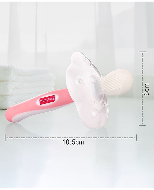 Babyhug 3 Stage Oral Care Set Cum Training Toothbrush - Pink