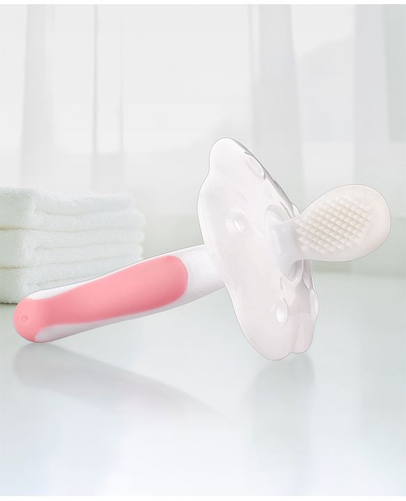 Babyhug 3 Stage Oral Care Set Cum Training Toothbrush - Pink