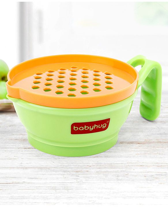 Babyhug Multi Purpose Baby Food Grinding Bowl - Purple Green