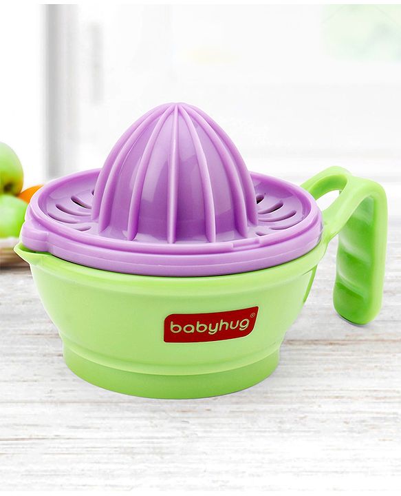 Babyhug Multi Purpose Baby Food Grinding Bowl - Purple Green