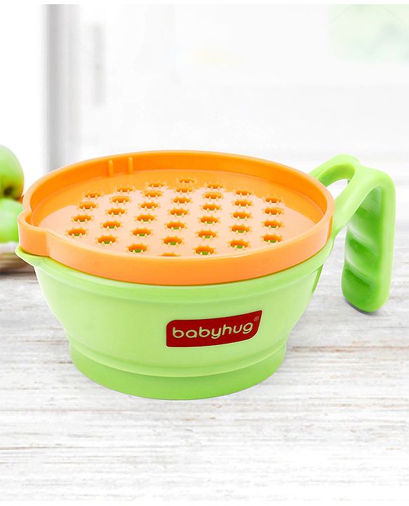 Babyhug Multi Purpose Baby Food Grinding Bowl - Purple Green
