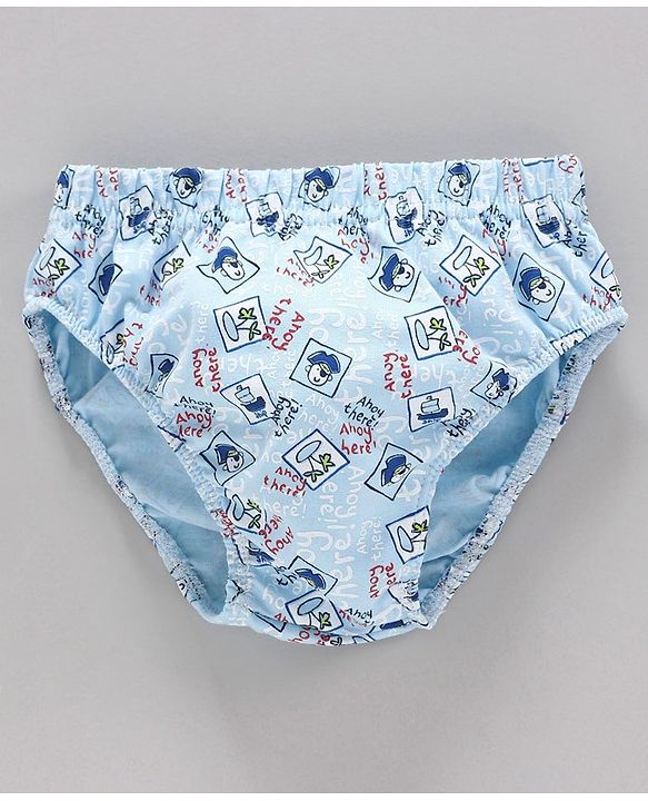 Babyhug 100% Cotton Briefs Pack of 3 - Blue Red