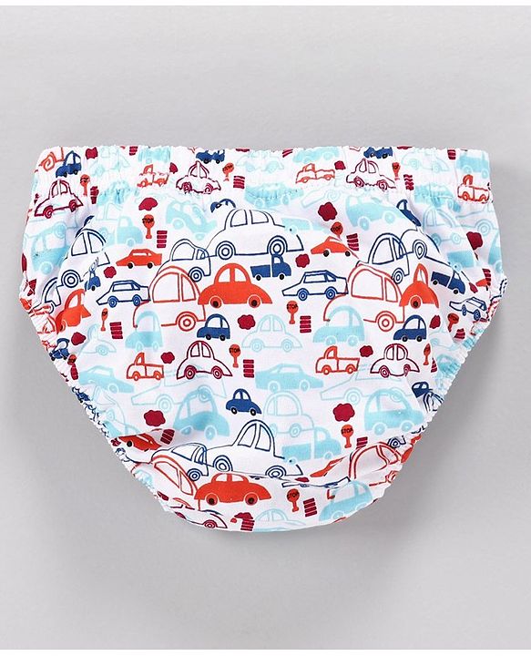 Babyhug 100% Cotton Briefs Pack of 3 - Red White