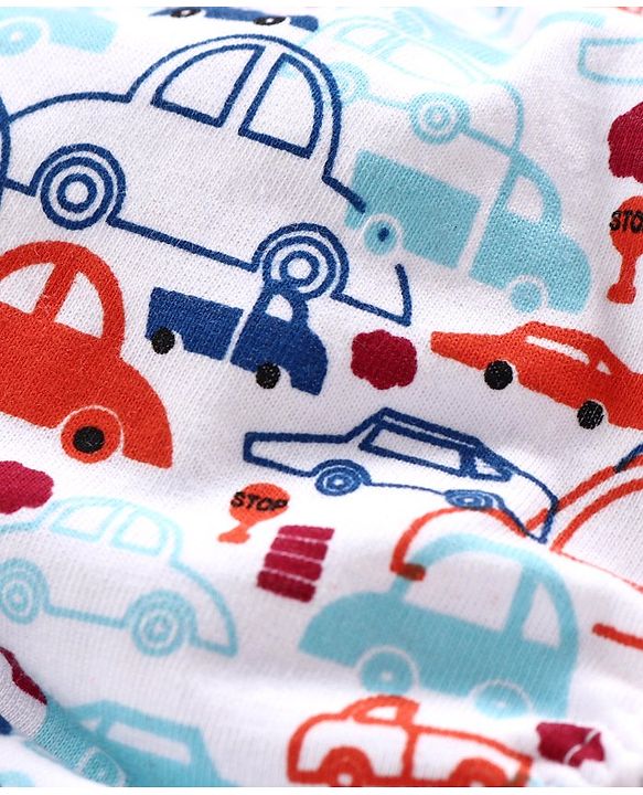 Babyhug 100% Cotton Briefs Pack of 3 - Red White