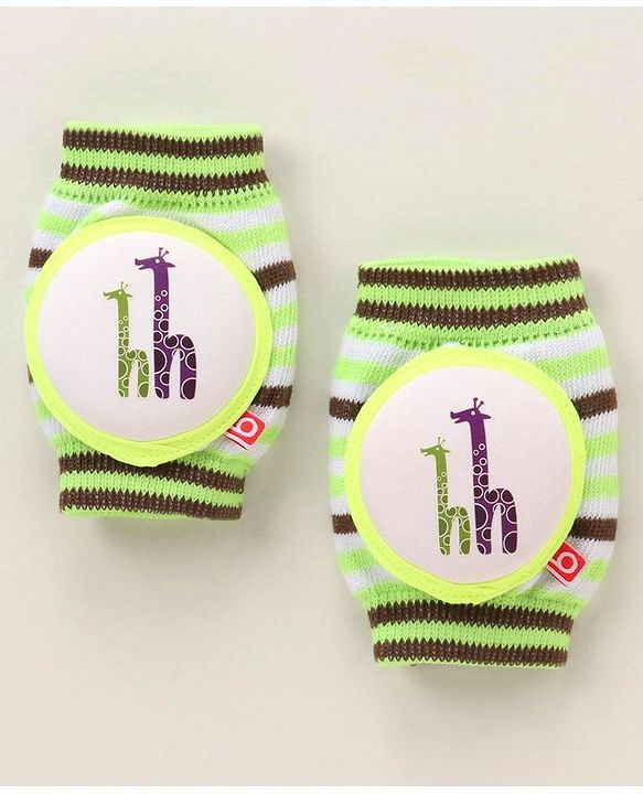 Babyhug Elbow & Knee Protection Pads Green White (Design May Vary)
